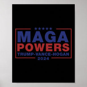 Mega Powers Trump Vance Hogan 3 Poster