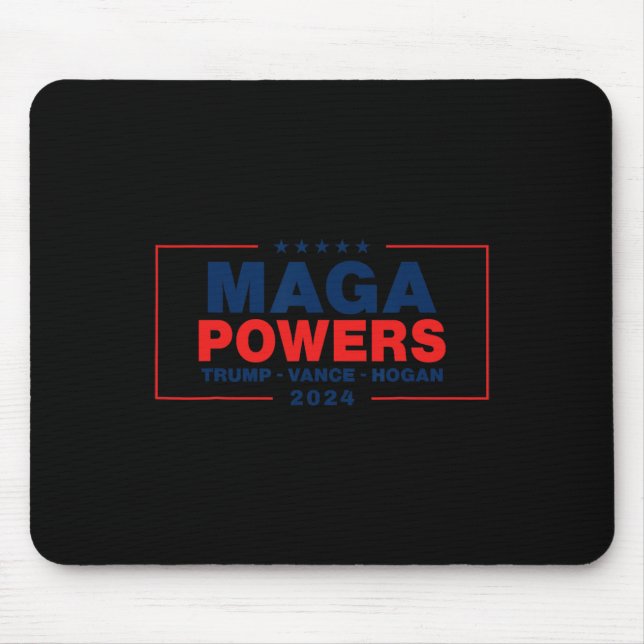 Mega Powers Trump Vance Hogan  Mouse Pad (Front)