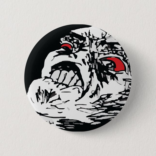 Mega Rage 6 Cm Round Badge (Front)