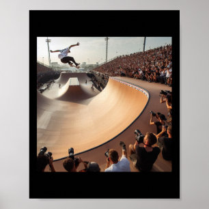 Mega Rampa Brazil. Skateboarding Contest Skateboar Poster