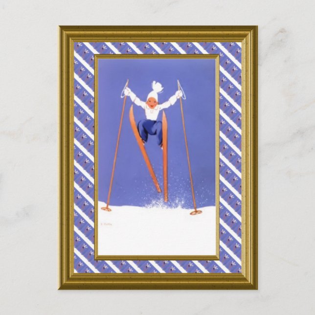 Mega Skis! Postcard (Front)