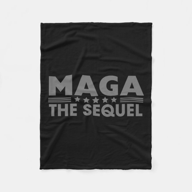 Mega The Sequel Trump 2024 Winner Second Term  Fleece Blanket (Front)