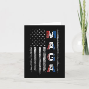 Mega Trump 2024 Us Flag American Card