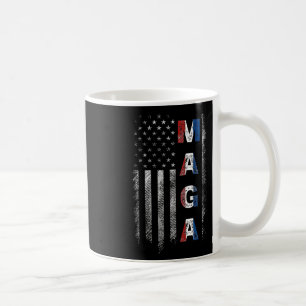 Mega Trump 2024 Us Flag American Coffee Mug