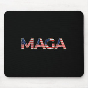 Mega Usa Flag Letters 4th Of July 2024 President T Mouse Pad