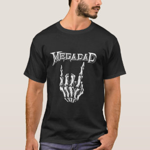 Megadad Retro 90s Hard Rock Band Heavy Metal Fathe T-Shirt