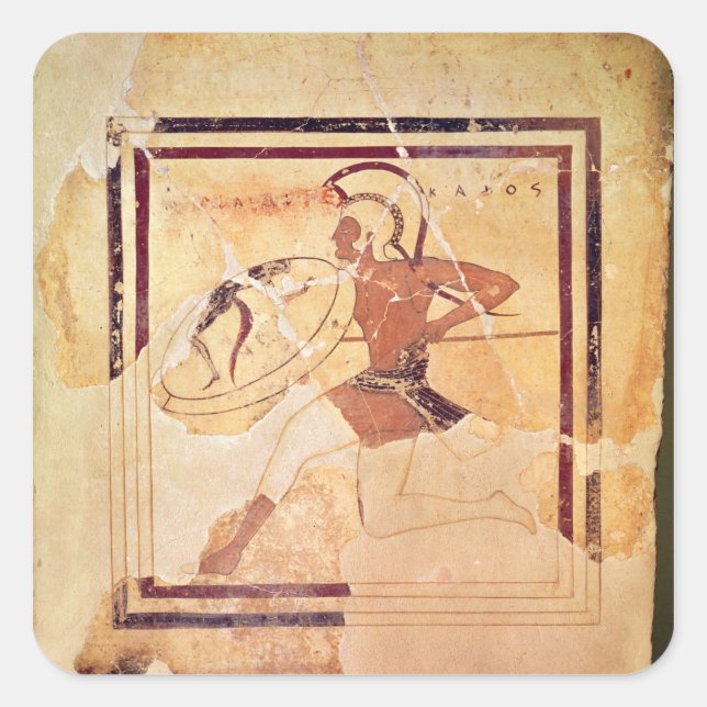 Megakles the Fair, 500 BC Square Sticker (Front)