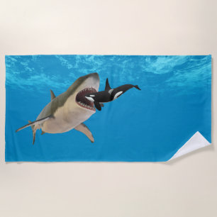 Megalodon Beach Towel