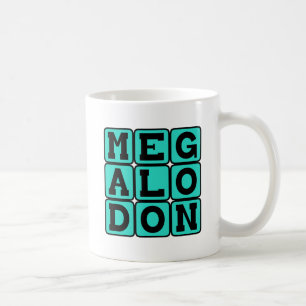 Megalodon, Extinct Species of Shark Coffee Mug