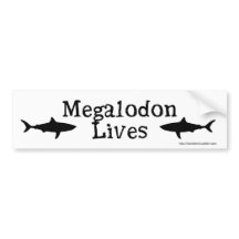 Megalodon Lives!  Bumper sticker
