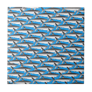Megalodon Pattern in Blue Tile