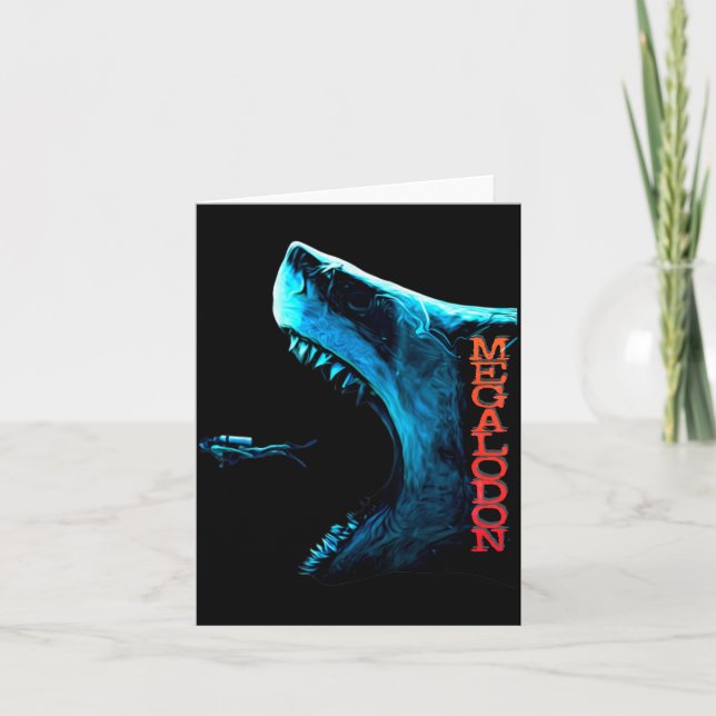 Megalodon Primeval Shark Dorsal Fin Teeth Ocean Pr Card (Front)