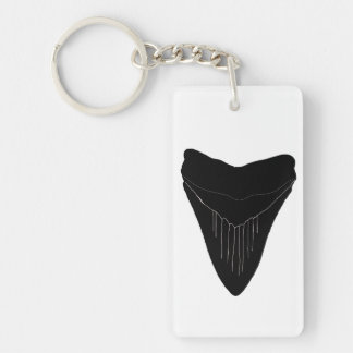 Megalodon Shark Tooth Key Chain