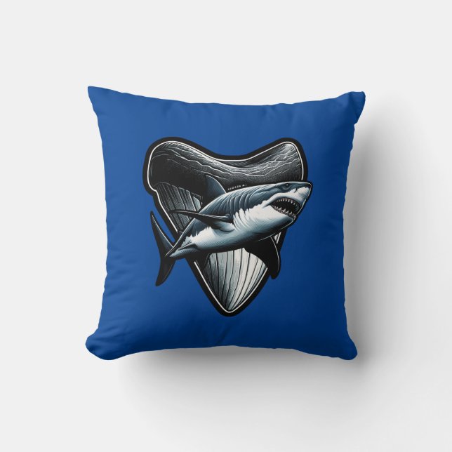 Megalodon Tooth Cushion (Front)
