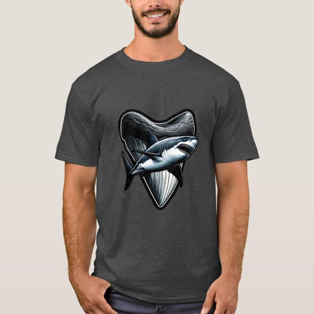 Megalodon Tooth T-Shirt (Front)