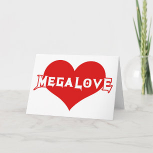 Megalove Metal Valentines Day Holiday Card