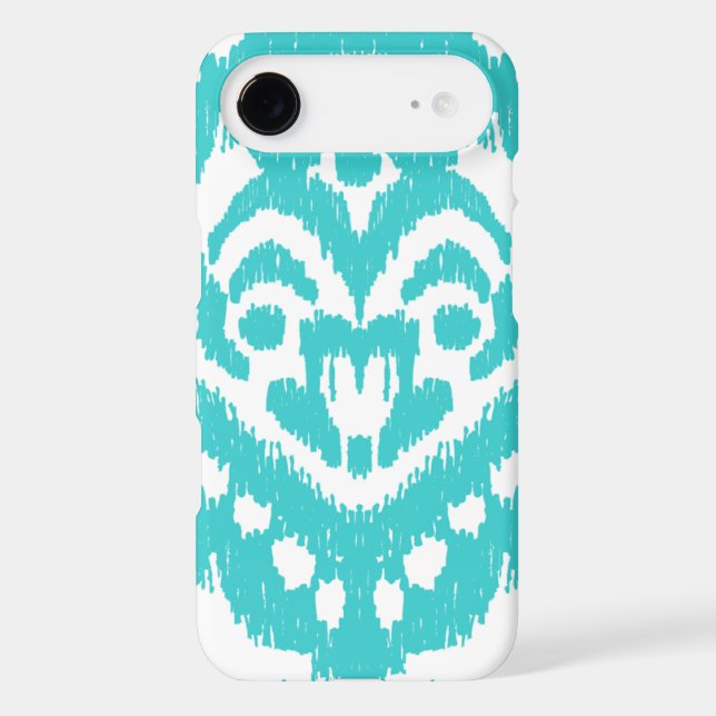 Megan Adams Zig Zag Ikat- turquoise Case-Mate iPhone Case (Back)
