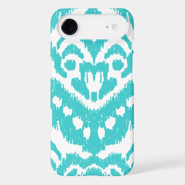 Megan Adams Zig Zag Ikat- turquoise Case-Mate iPhone Case (Back)