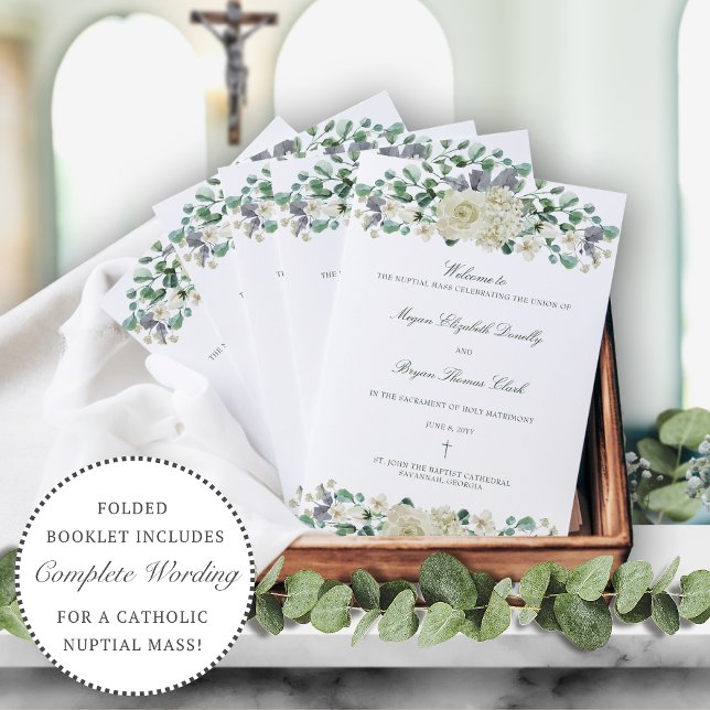 Megan Catholic Wedding Mass Ceremony Program (Creator Uploaded)
