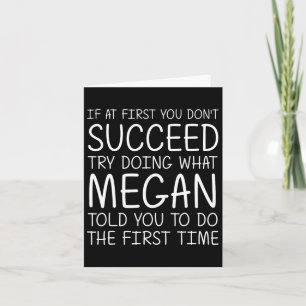 Megan Gift Name Personalised Birthday Funny Christ Card