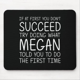 Megan Gift Name Personalised Birthday Funny Christ Mouse Pad