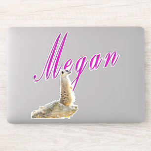 Megan Girls Name With Meerkat,