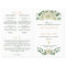 Megan Gold Catholic Wedding Mass Ceremony Program