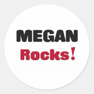 Megan Rocks Classic Round Sticker