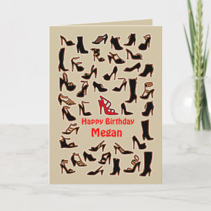Megan Shoes Happy Birthday Card