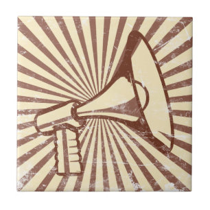 Megaphone Ceramic Tile