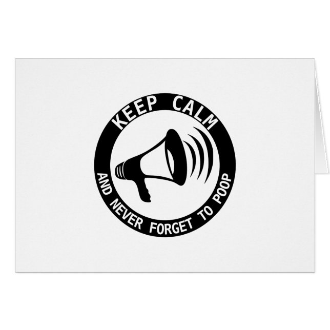 Megaphone: Keep Calm And Never Forget (Front Horizontal)