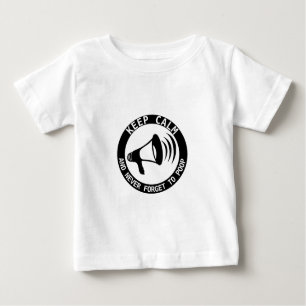 Megaphone: Keep Calm And Never Forget Baby T-Shirt