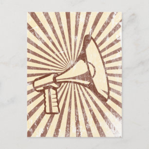 Megaphone Postcard