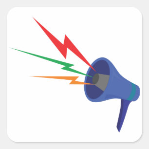 Megaphone Sound Waves Stickers