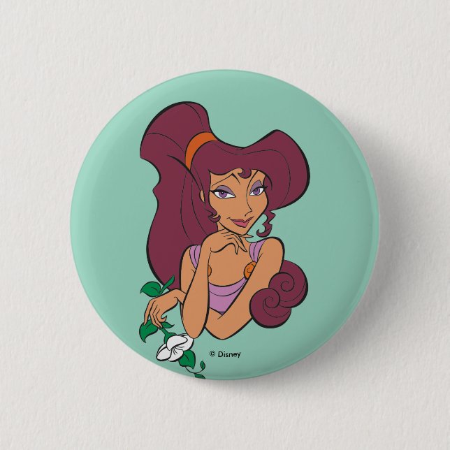 Megara Goddess at Heart Button (Front)