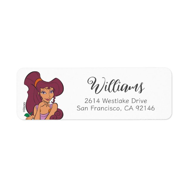 Megara Goddess at Heart Label Return Address Label (Front)