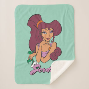 Megara Goddess at Heart Sherpa Blanket