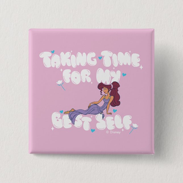 Megara - Taking Time For My Best Self Button (Front)