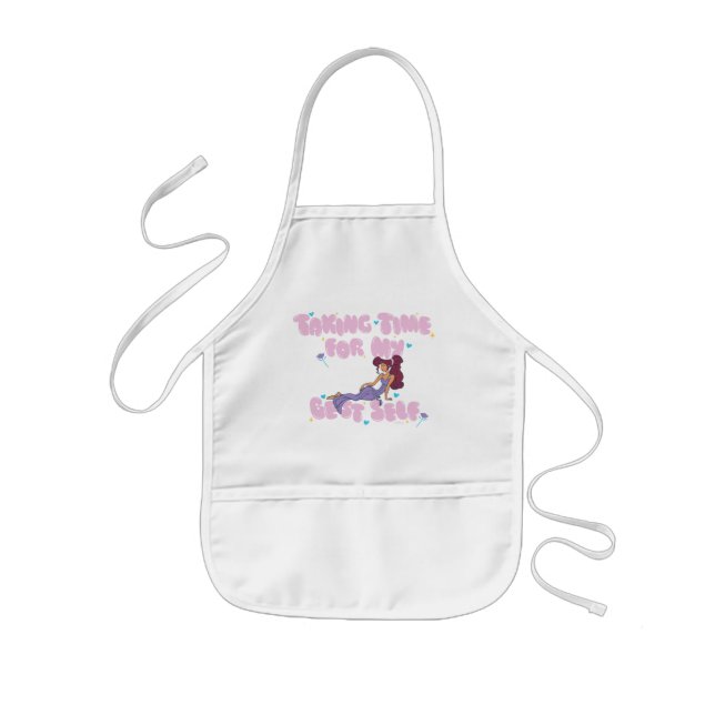Megara - Taking Time For My Best Self Kids' Apron (Front)