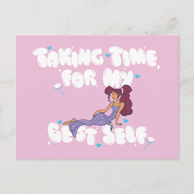 Megara - Taking Time For My Best Self Postcard (Front)