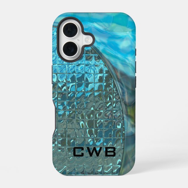 Megastyle Diva Monogram iPhone 16 Case (Back)