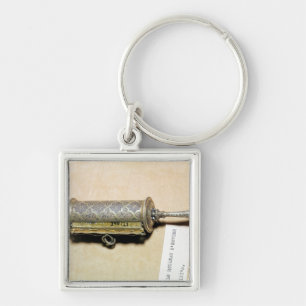 Megillah case, from Alsace Key Ring