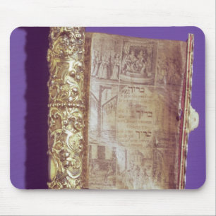 Megillah  in a silver case, Vienna, c.1715 Mouse Pad