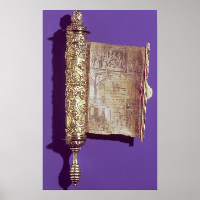 Megillah  in a silver case, Vienna, c.1715 Poster (Front)