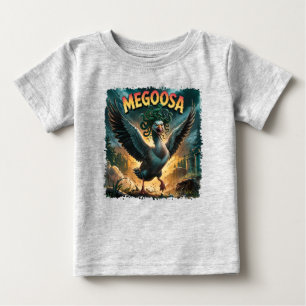 Megoosa Illustration – Medusa Goose Funny Scary Baby T-Shirt