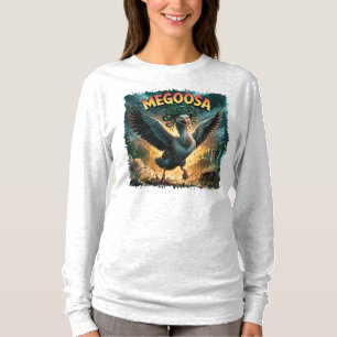 Megoosa Illustration – Medusa Goose Funny Scary T-Shirt