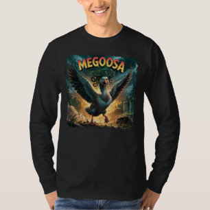 Megoosa Illustration – Medusa Goose Funny Scary T-Shirt