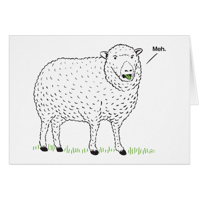 "Meh" Card (Front Horizontal)