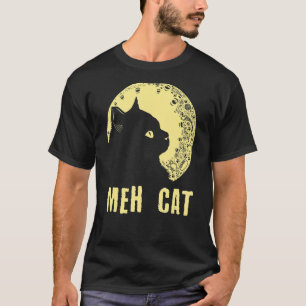 Meh Cat Cat Humour Kitten Introvert Cat Mum T-Shirt