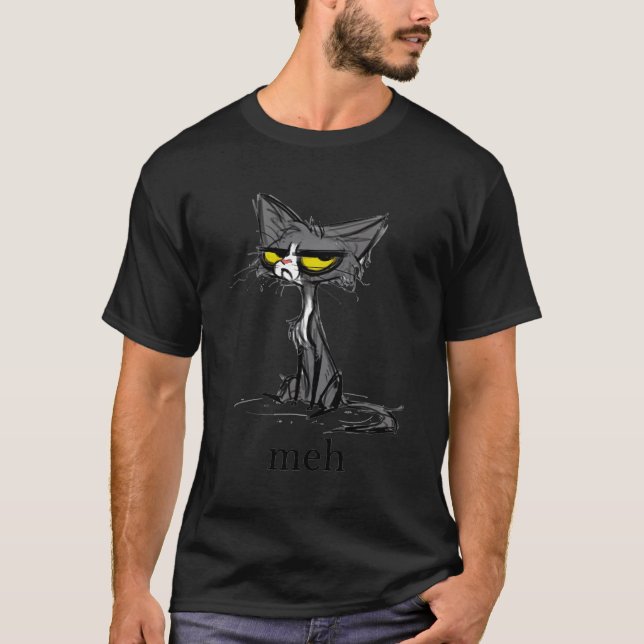 Meh Cat For Cat T-Shirt (Front)
